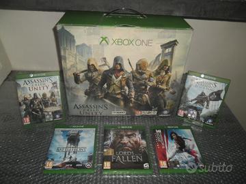 XBOX ONE EDIZIONE ASSASSIN CREED CON GIOCHI IN BUN