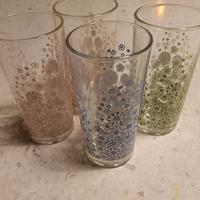 4 bicchieri Nutella vintage anni 80