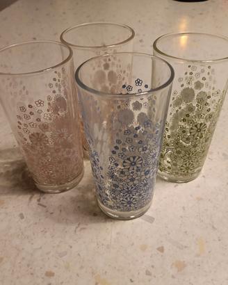 4 bicchieri Nutella vintage anni 80