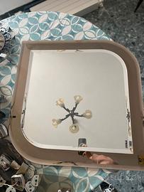 Set bagno vintage specchio cristallo fumé RJ SpA