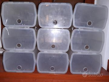 CONTENITORI SCARPE PLASTICA (SONO 9) TRASPIRANTI