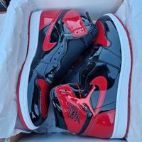 Nike Jordan 1 high Patent Bred taglia 11