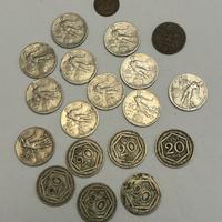 Collezione 19 monete da 1, 5, 20 centesimi di Lira