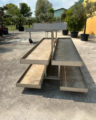 CARRELLO ALLUMINIO PORTA PIANTE