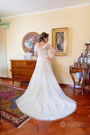 Abito da sposa Claraluna Taglia 44 italiana M velo