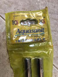 Porta asciugamani in ottone colore argento