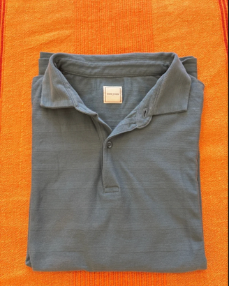 Polo uomo Dan John taglia 3XL - Blu Avio / Grigio