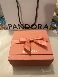 PANDORA BRACCIALE + 2 CHARMS + 2 CLIPS