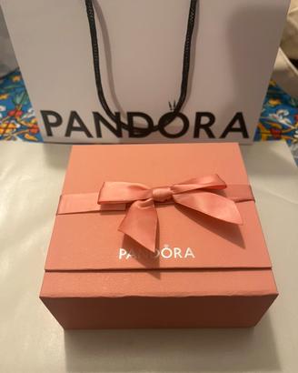 PANDORA BRACCIALE + 2 CHARMS + 2 CLIPS