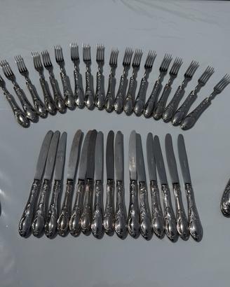 Servizio dessert/vintage argento 800- 35 pezzi