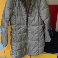 Piumino lungo donna JOYFUL colore verde salvia