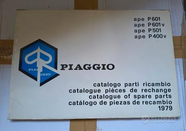 Catalogo ricambi Ape Piaggio del 1979