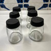 12 barattoli vetro portaspezie