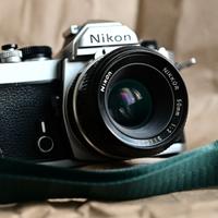 Nikon Nikkor pre-AI 50mm f/2, ben conservato.