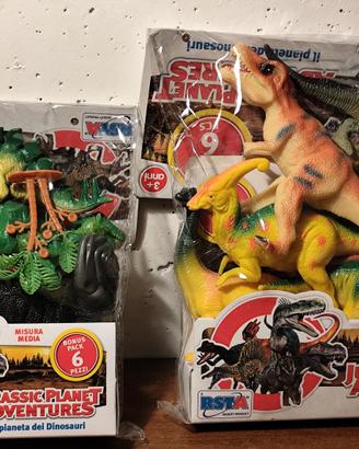 Dinosauri di gomma n.2 confezioni 