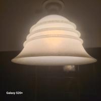 Lampadario a campana in vetro