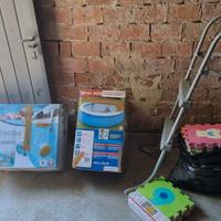 Piscina rotonda filtri e scaletta e basi