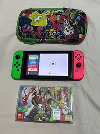 Nintendo Switch 1 con gioco e custodia Splatoon2