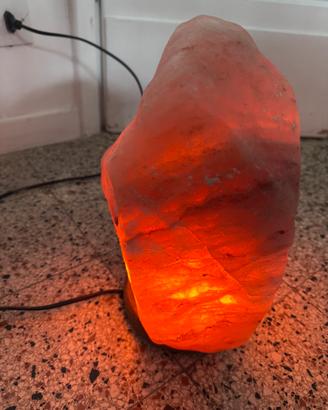 Lampada di Sale Himalayano Grande, Luce Calda