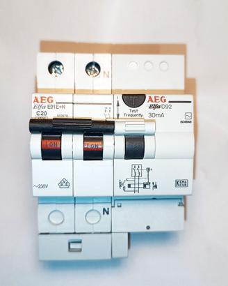 SLVAVITA DIFFERENZIALE AEG Elfa D92 + INTERRUTTORE