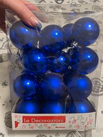 n. 23 palline di Natale blu scuro