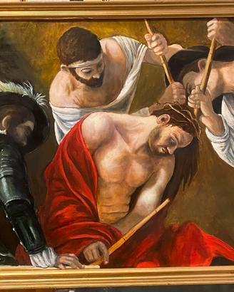 CARAVAGGIO copia d’autore olio su tavola 75x55