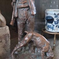 Scultura bronzo Cesare Biscarra