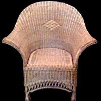 VECCHIA POLTRONA IN VIMINI