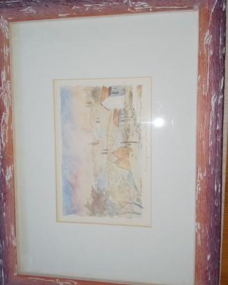 Quadro acquerello Franco Corrocher