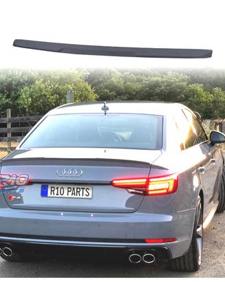 SPOILER AUDI A4 B9 SEDAN 15-19 LOOK RS4 NERO OPACO