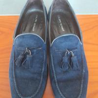 Mocassino uomo blu scamosciato (t 43,5)