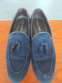 Mocassino uomo blu scamosciato (t 43,5)