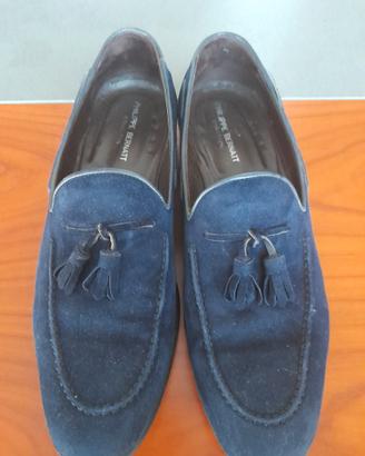 Mocassino uomo blu scamosciato (t 43,5)
