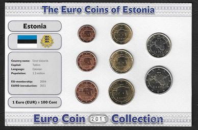 Estonia - Euro Coin collection 2011 - UNC FdC