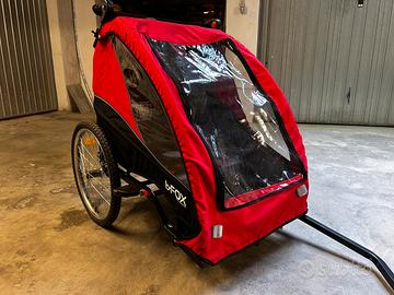 Carrello per  trasporto bambini e passeggino