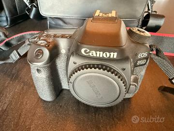 Canon EOS 80D – corpo – uso solo indoor – completa