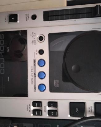 console dj Pioneer cdj 100 con mixer
