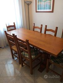 Tinello Completo in legno massello