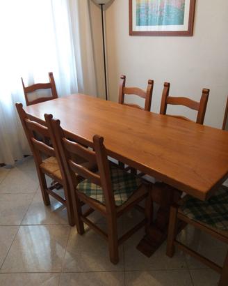 Tinello Completo in legno massello