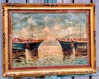 Quadro antico dipinto a mano su tela fatto a olio.