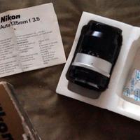 Obiettivo NIKON Nikkor-Q . C Auto 135 f/3.5