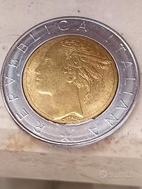 500 lire con errori di conio 