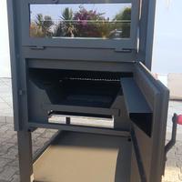 FORNO A LEGNA COTURA INDIRETTA MODELLO CASETTA