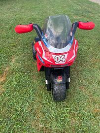 Moto elettrica per bambino ducati