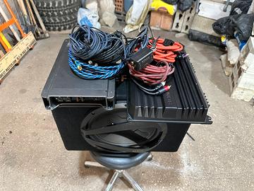 Impianto audio auto hi fi car completo