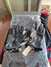 guanti da moto in pelle nera harley-davidson 