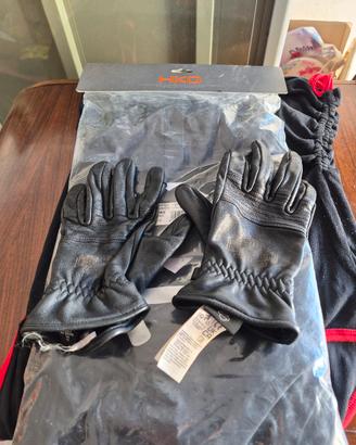 guanti da moto in pelle nera harley-davidson 