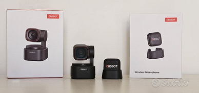 Webcam 4K OBSBOT Tiny 3 Lite + microfono VOX SE