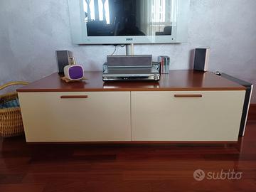 Mobile soggiorno porta TV, vetrina e mensole