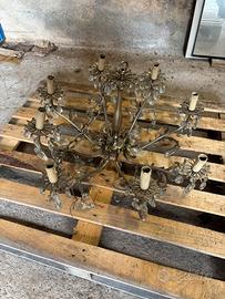 Lampadario a candele antico